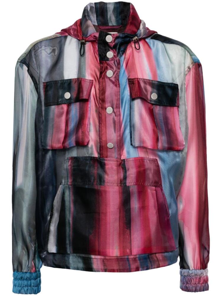 Feng Chen Wang striped hooded jacket - Multicolour Cover