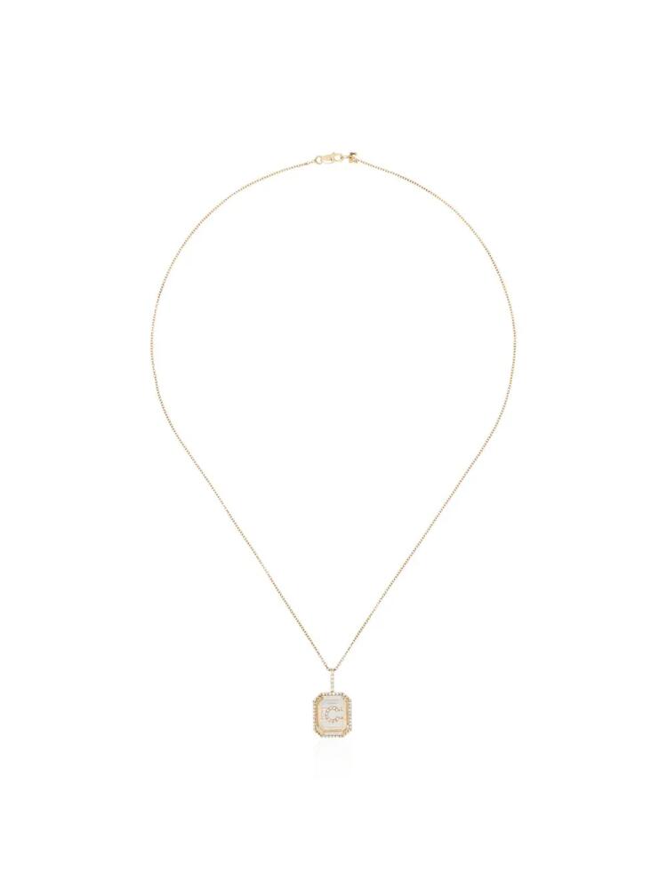 Mateo 14kt gold C initial necklace Cover