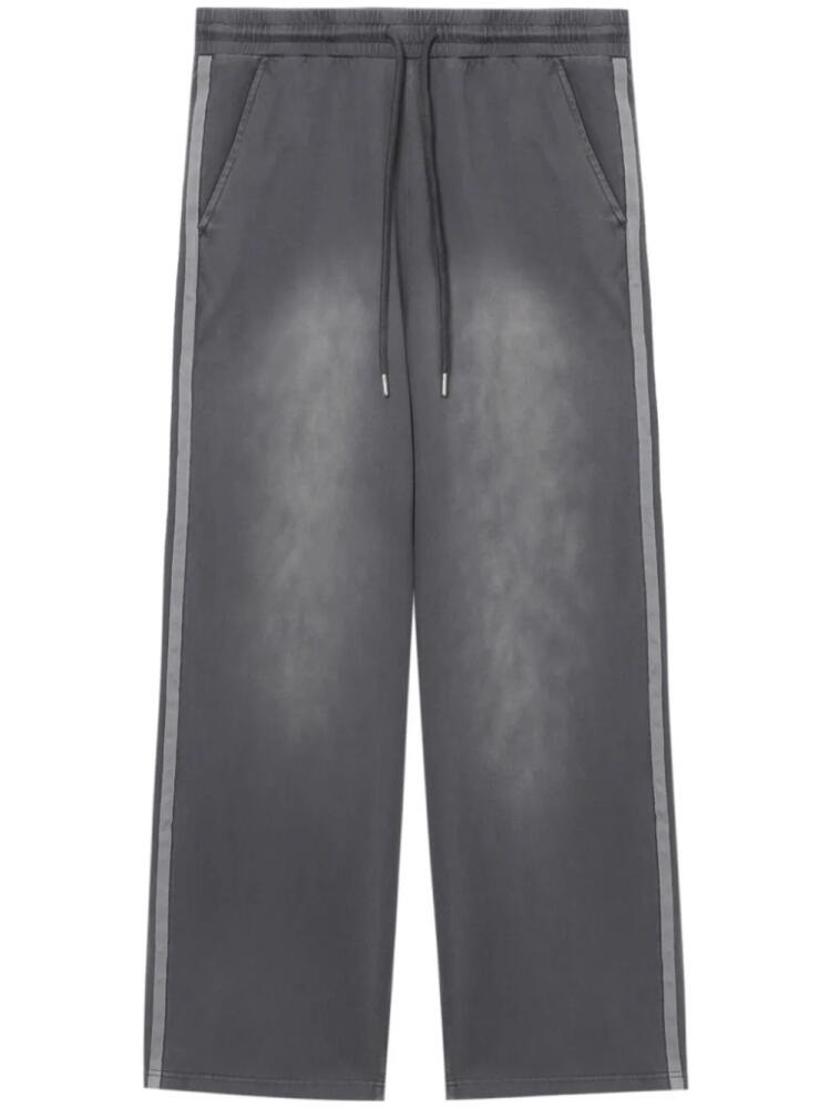 FIVE CM stripe-trim cotton track pants - Grey Cover