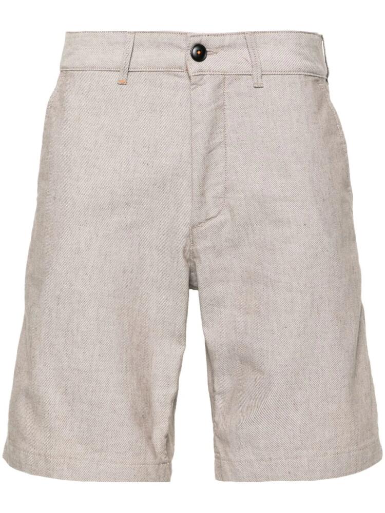 BOSS gabardine-weave bermuda shorts - Neutrals Cover