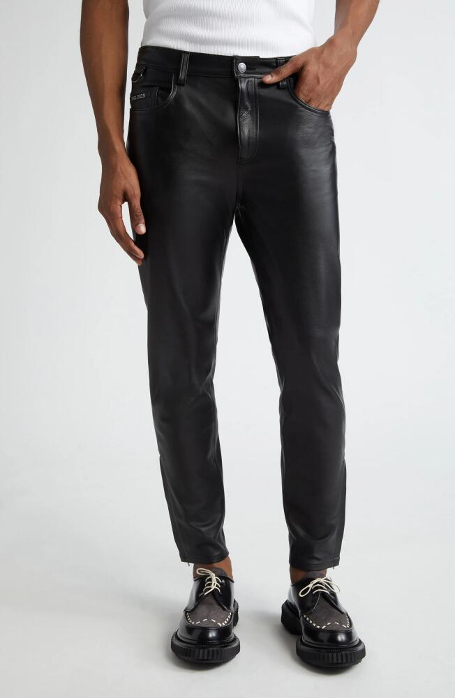 Undercover Leather Skinny Pants in Black Cover