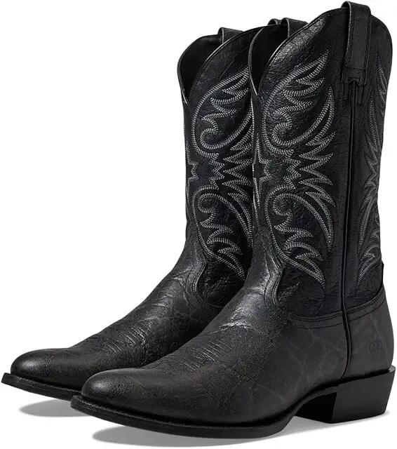 Ariat Bankroll Western Boots (Black Hippo Print/Bayou Black) Men's Shoes Cover