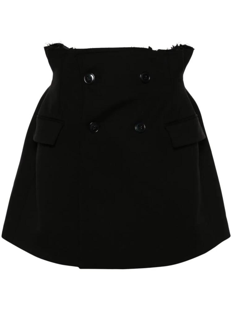 VETEMENTS double-breasted miniskirt - Black Cover