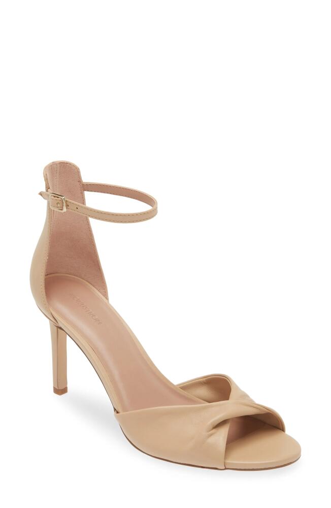 Nordstrom Anders Ankle Strap Sandal in Tan Candy Cover