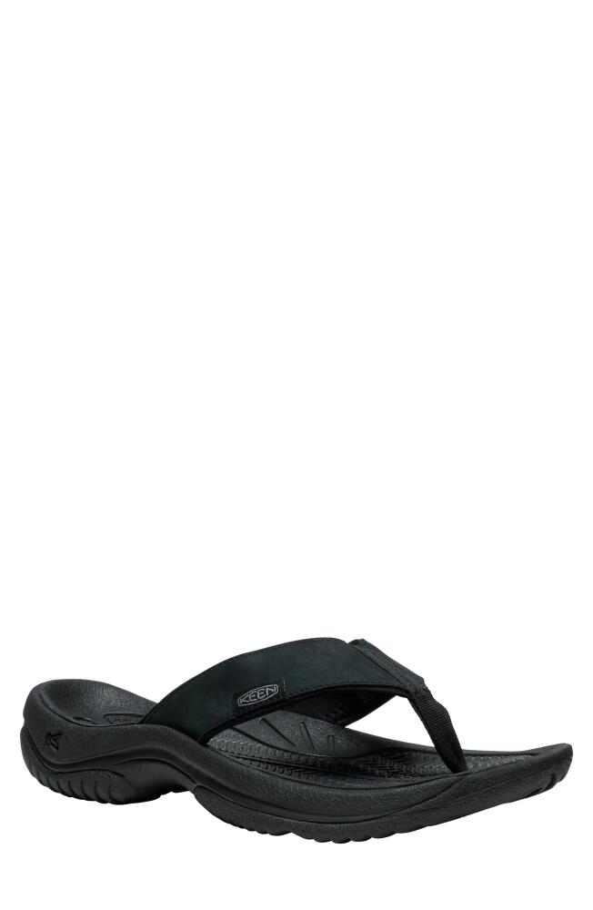 KEEN Kona Flip Flop in Black/Steel Grey Cover