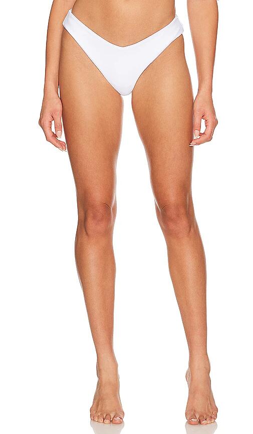 BEACH RIOT Vanessa Bikini Bottom in White Cover