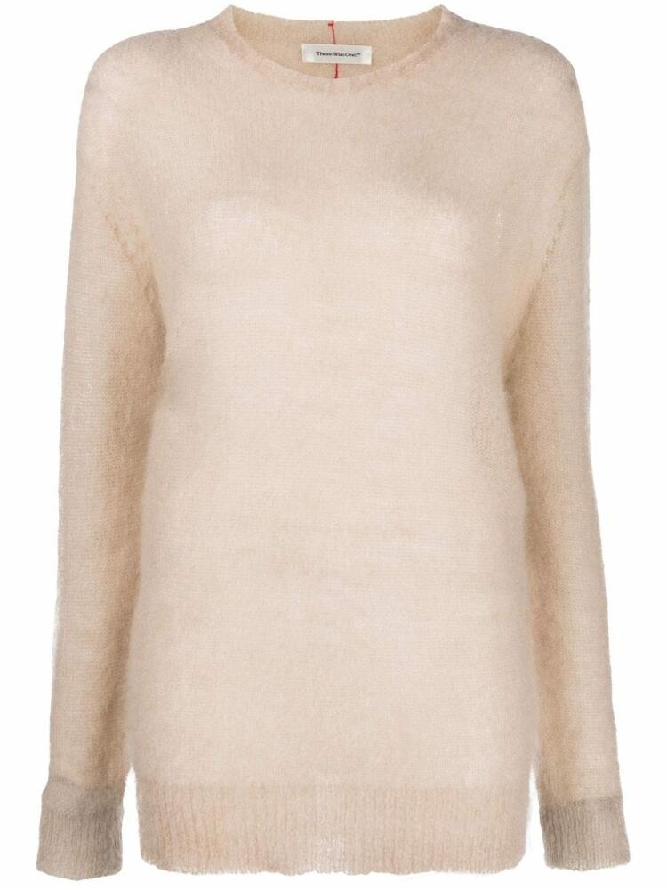 There Was One crew-neck brushed jumper - Neutrals Cover