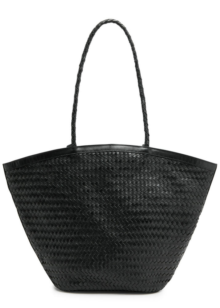 Bembien Marcia Woven Leather Tote - Black Cover