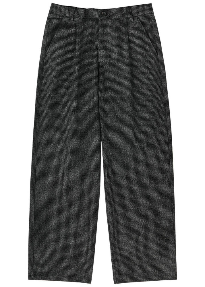 Oliver Spencer Orsman Wide-leg Wool-blend Trousers - Grey Cover