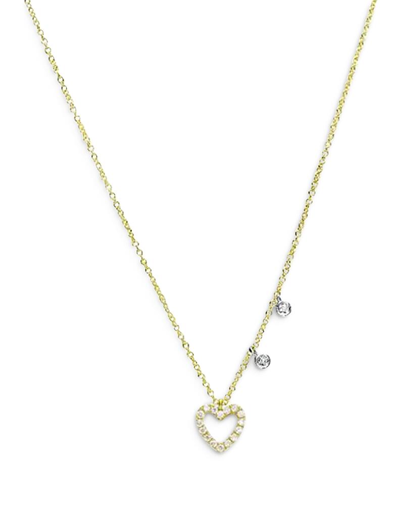 Meira T 14K Yellow Gold Diamond Heart Pendant Necklace, 18 Cover