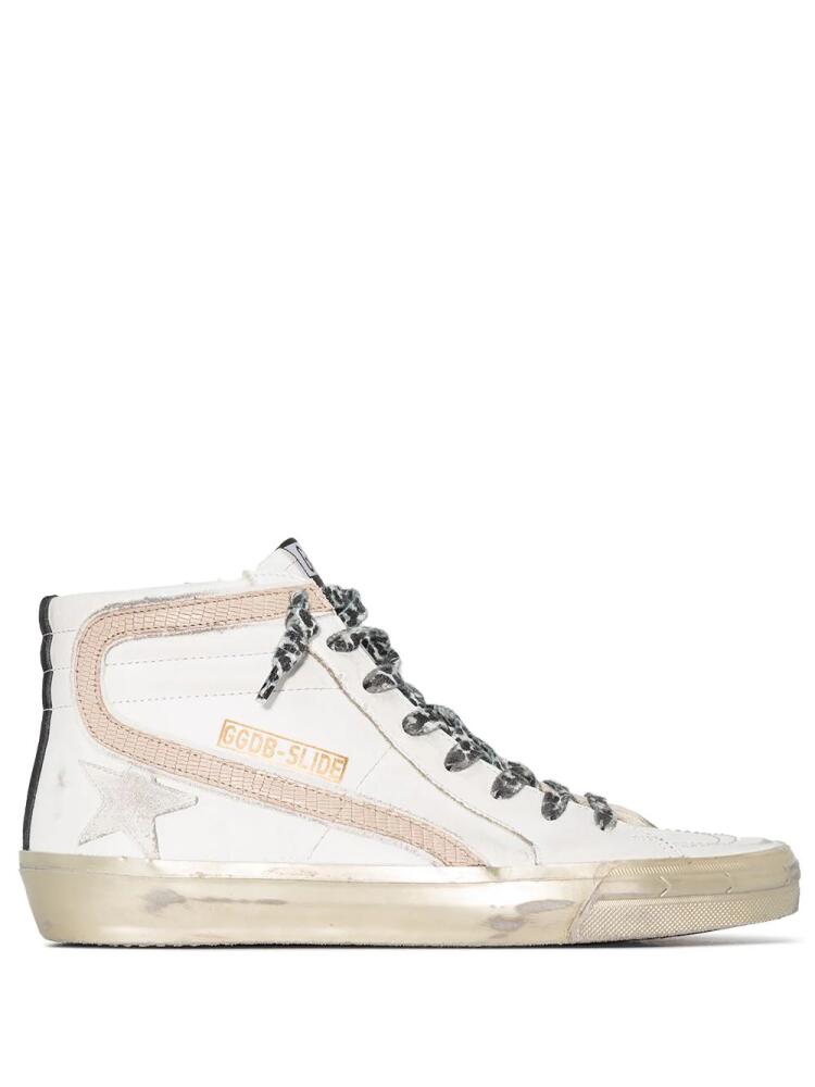 Golden Goose Slide high-top sneakers - White Cover