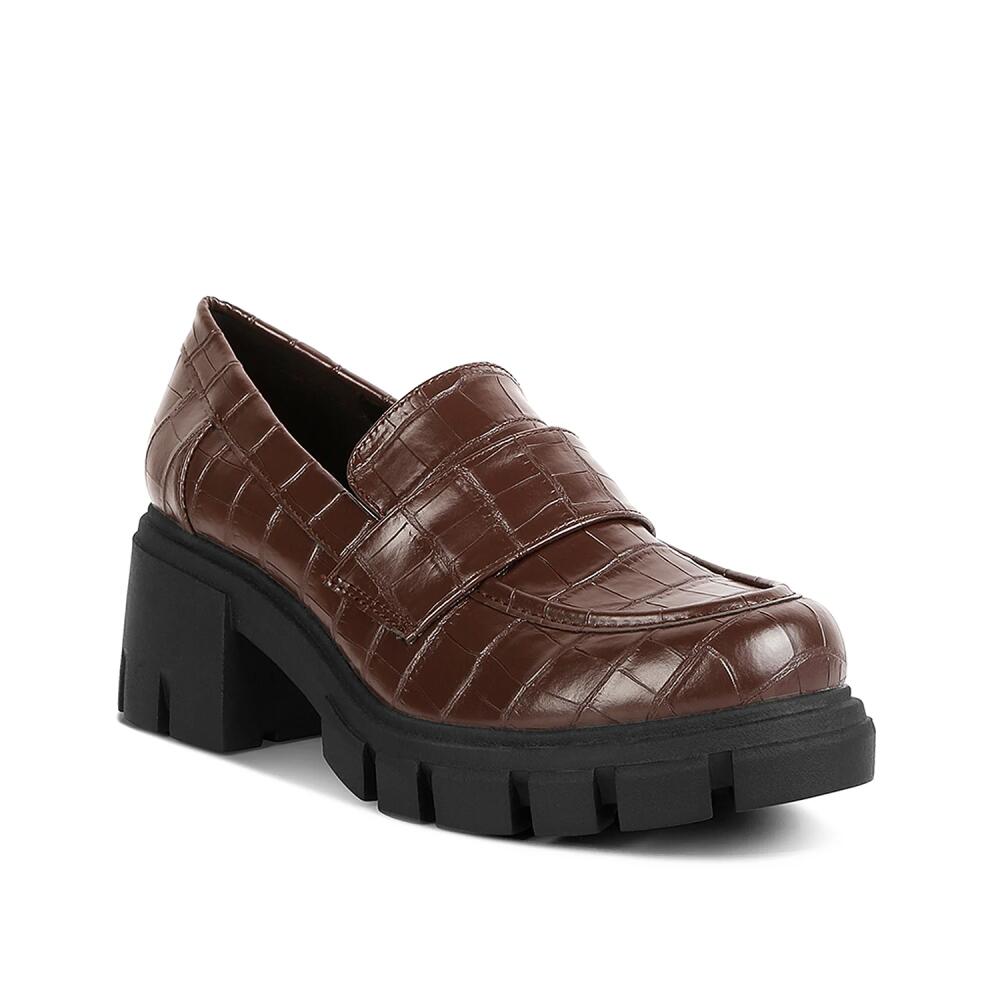 London Rag Benz Platform Loafer | Women's | Dark Brown Cover