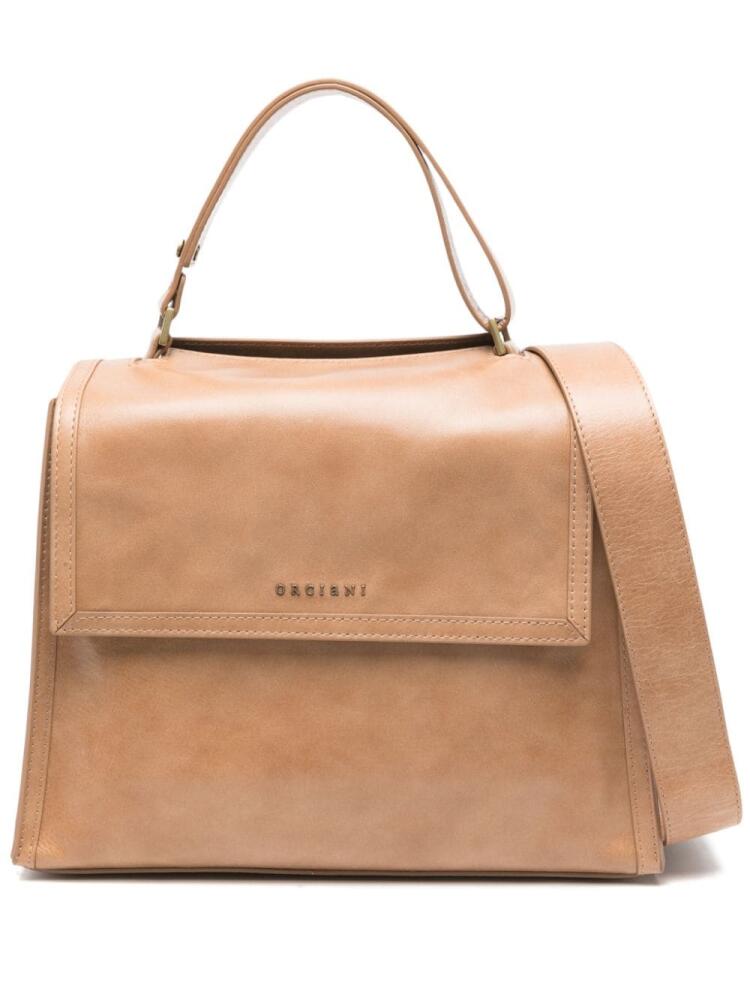 Orciani medium Sveva satchel bag - Neutrals Cover