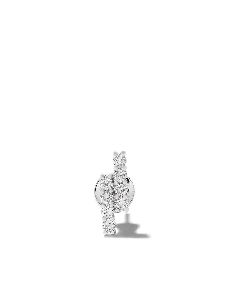 ALINKA 18kt white gold RIVIERA diamond stud earring - Silver Cover