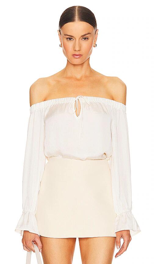 PAIGE Ayanna Blouse in White Cover