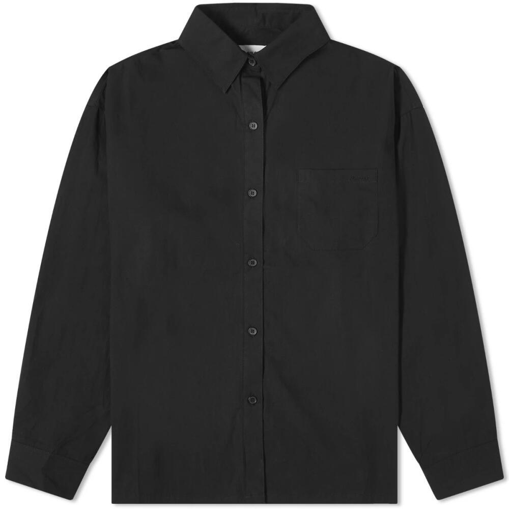 Adanola Women's Oversized Poplin Shirt in Black Cover