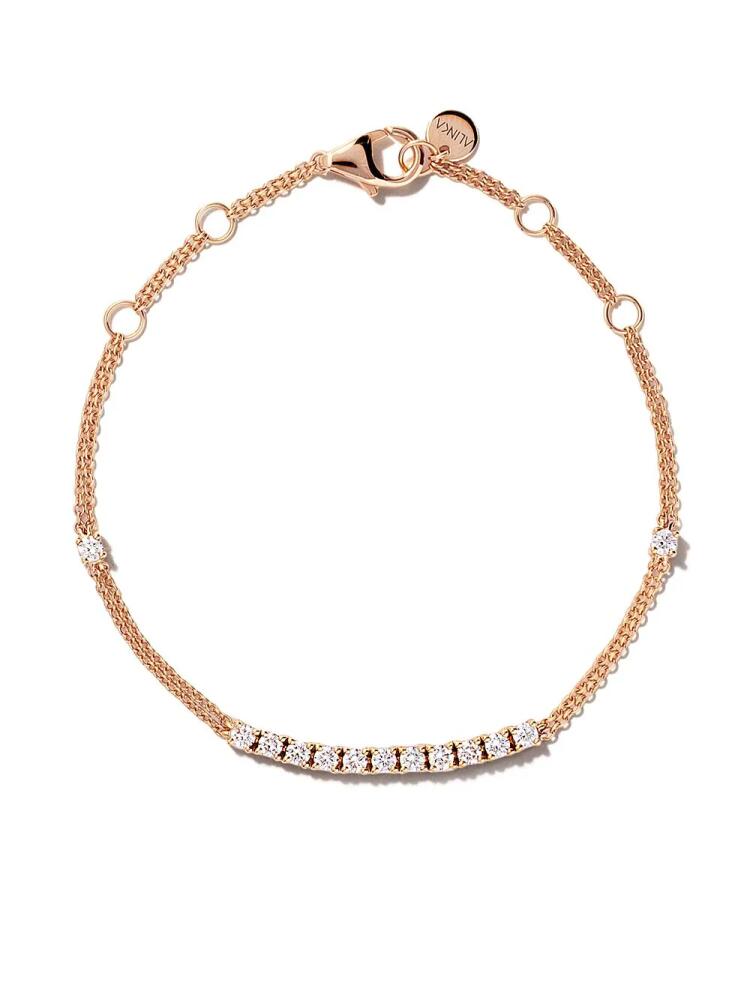 ALINKA 18kt rose gold RIVIERA diamond bracelet Cover