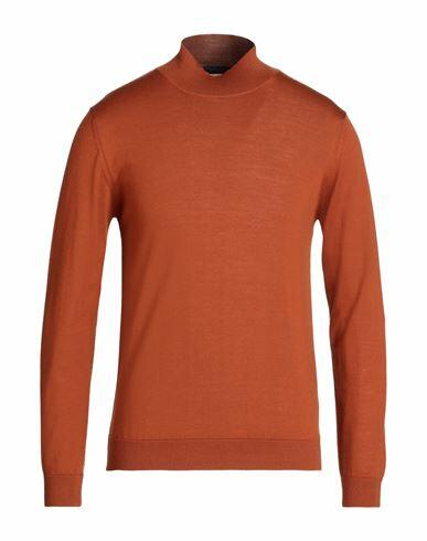 Daniele Fiesoli Man Turtleneck Tan Merino Wool Cover