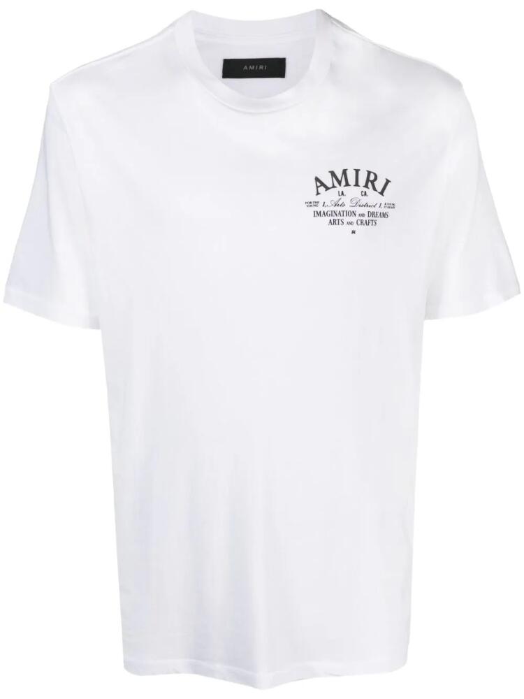 AMIRI logo-print cotton T-shirt - White Cover