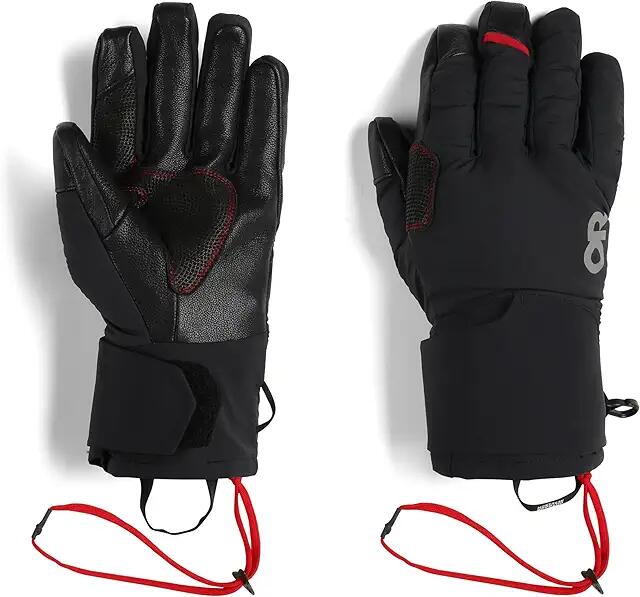 Outdoor Research Deviator Pro Gloves (Black) Ski Gloves Cover