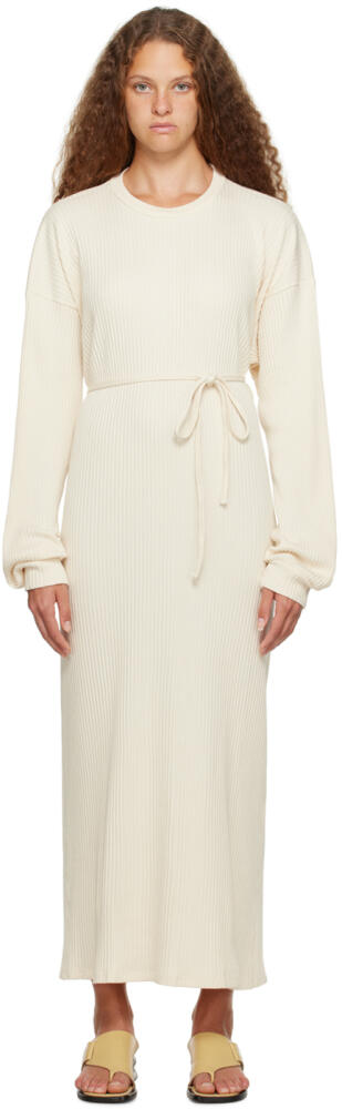 Baserange Off-White Shaw Midi Dress Cover