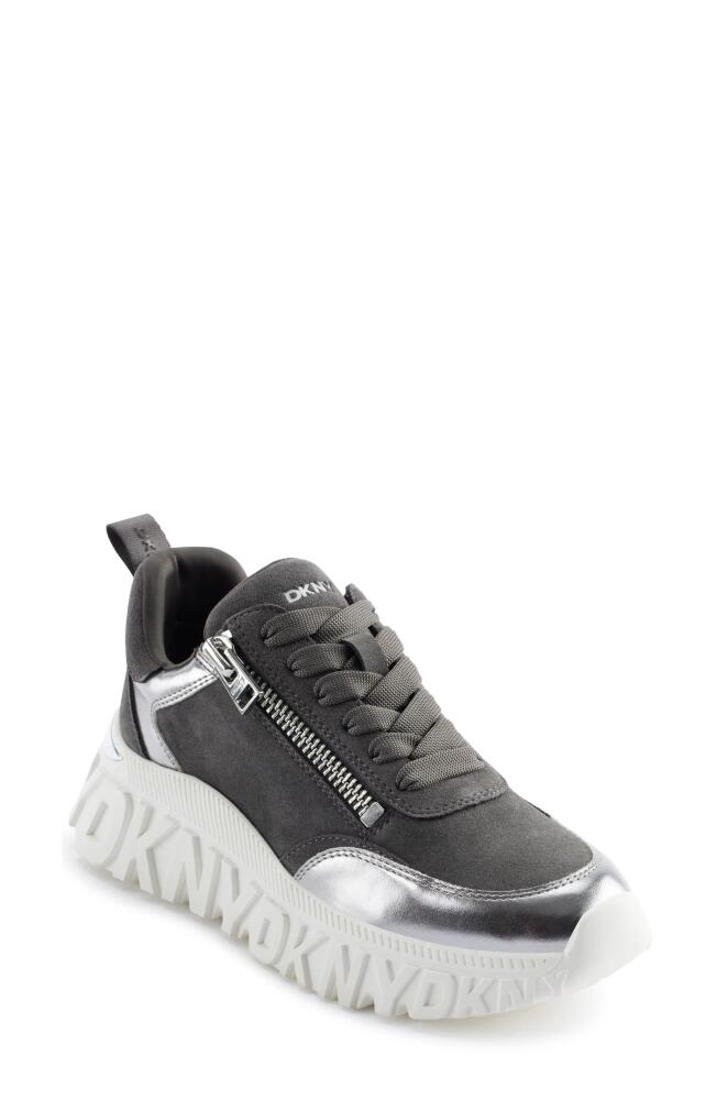 DKNY Lakelyn Platform Sneaker in Grey Cover