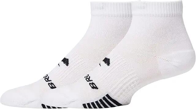 Brooks Ghost Lite Quarter Socks 2-Pack (White) No Show Socks Shoes Cover