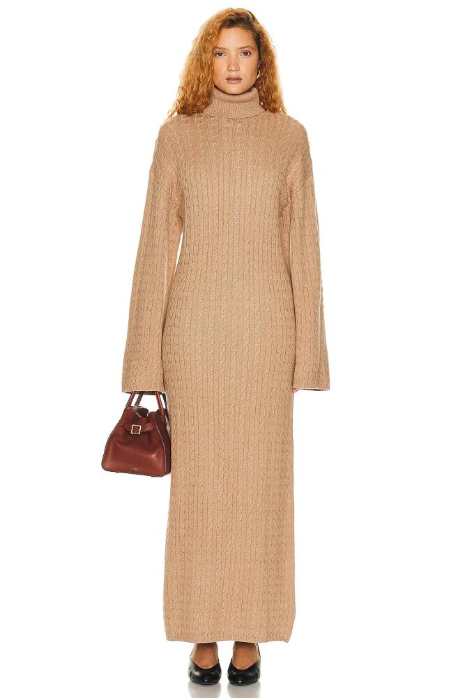 Helsa Shai Cable Knit Dress in Brown Cover