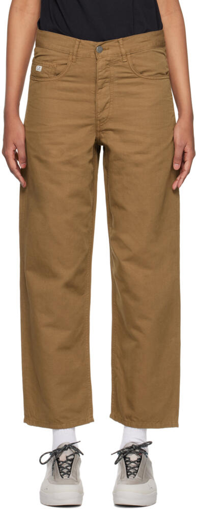 C.P. Company Brown Five-Pocket Trousers Cover