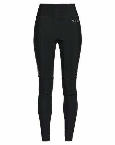 Versace Woman Leggings Black Polyamide, Elastane, Polyester Cover