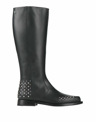 3juin Woman Boot Black Leather Cover