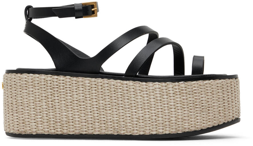 Max Mara Black Biarritz Sandals Cover