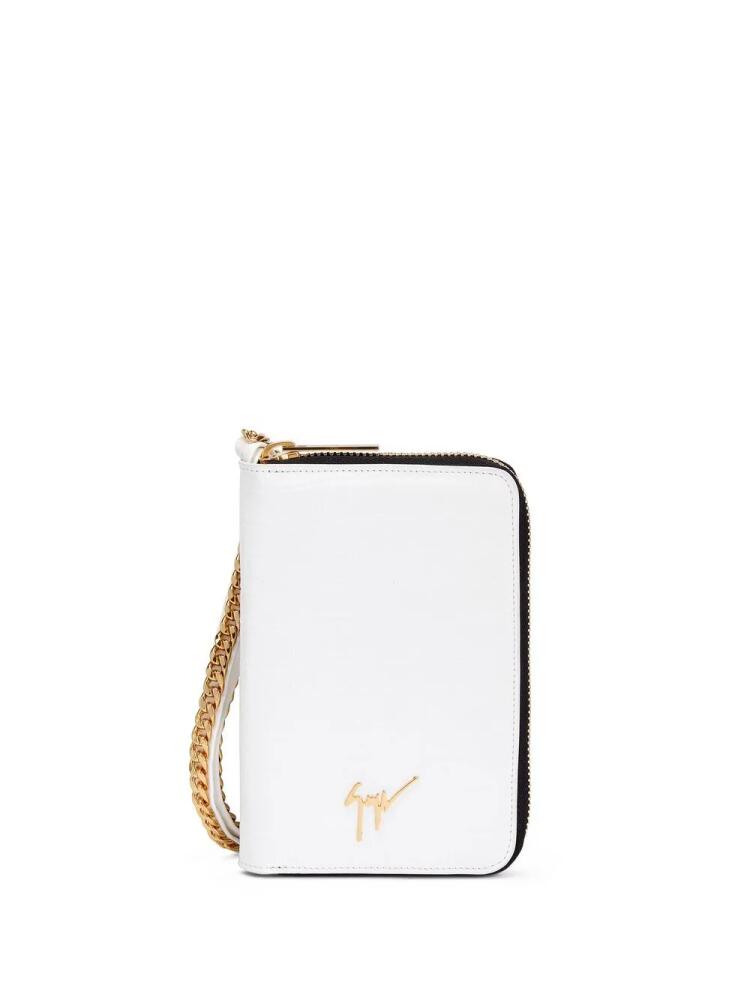 Giuseppe Zanotti Aymeric chain-strap clutch - White Cover