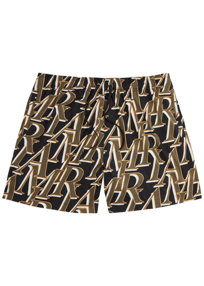 Amiri Logo-print Shell Swim Shorts - Black Cover