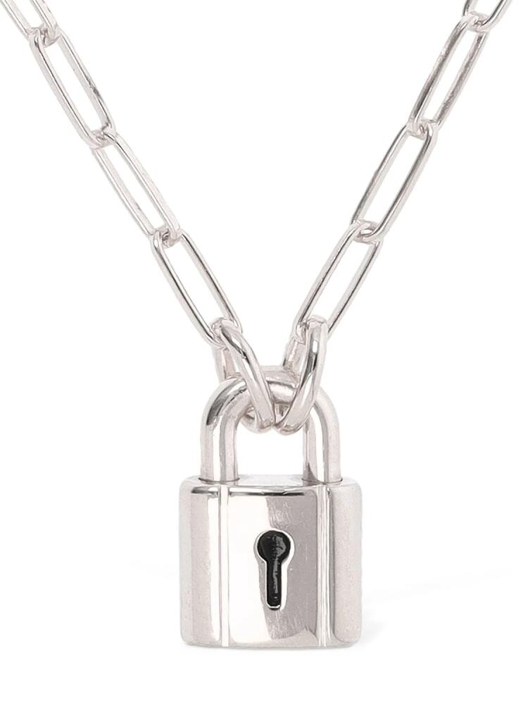 DODO Silver Lock Chain Necklace Cover