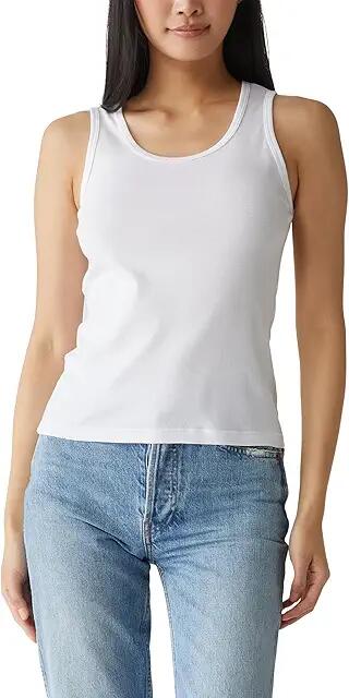 Michael Stars Juno Scoop Neck Tank Top (White) Women's Clothing Cover