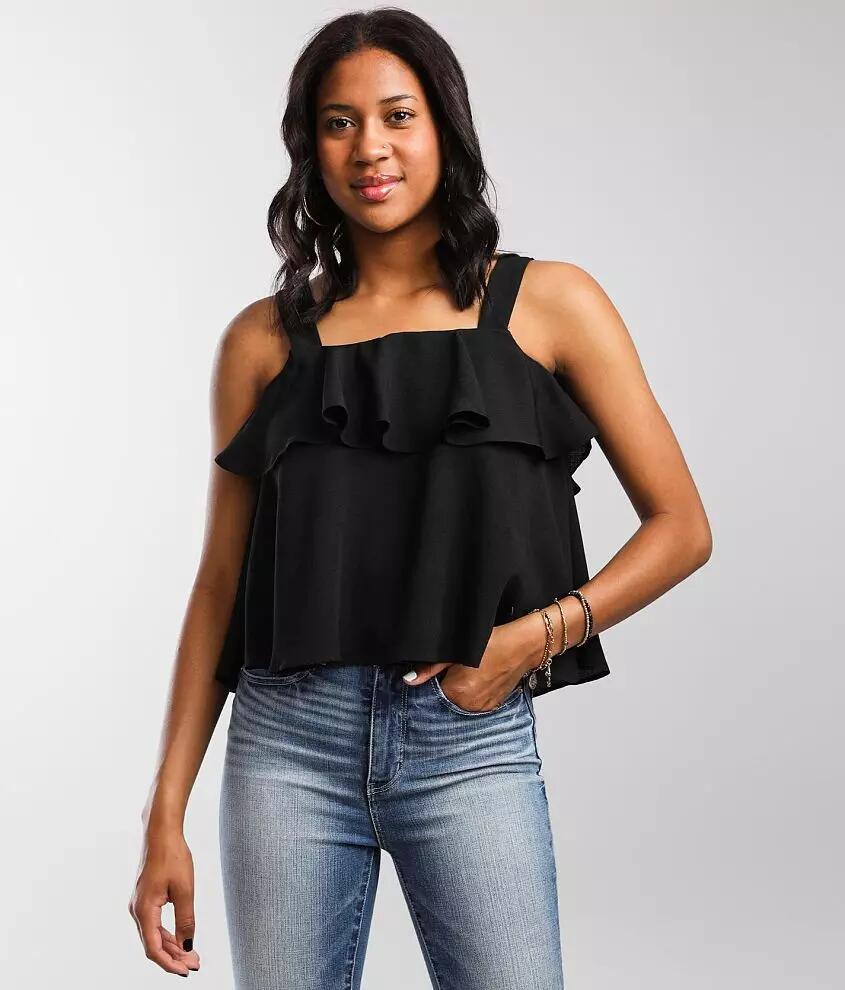 Hyfve Flowy Ruffle Tank Top Cover