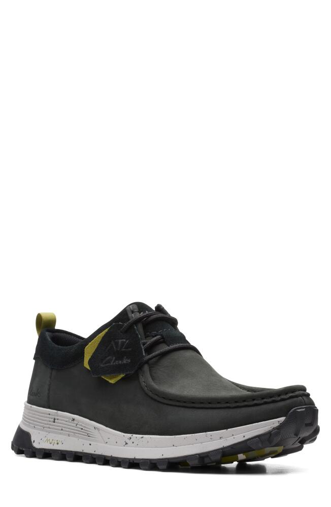 Clarks(r) ATL Trek Wally Waterproof Chukka Sneaker in Black Nubuck Cover