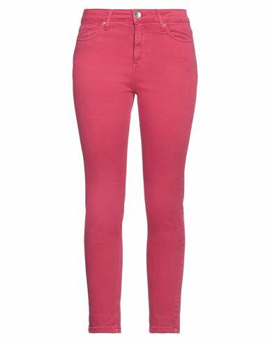 Take-two Woman Jeans Fuchsia Cotton, Elastane Cover