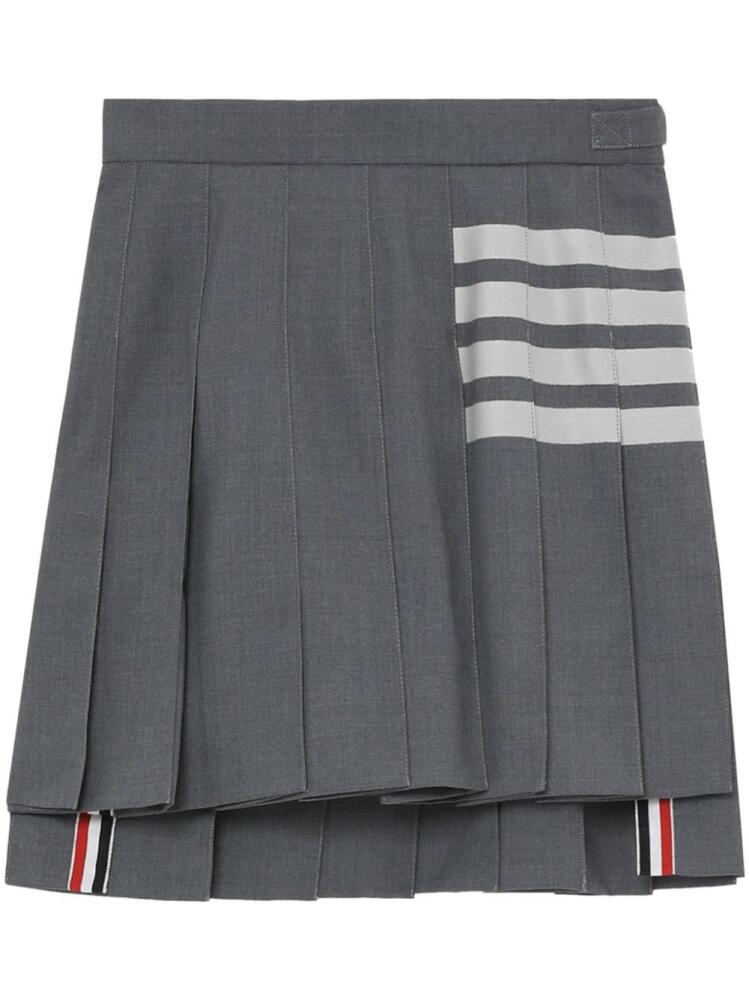 Thom Browne 4-Bar pleated miniskirt - Grey Cover