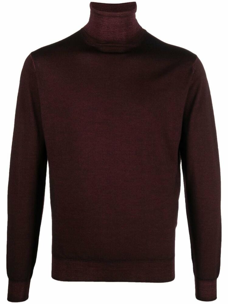 Dell'oglio roll-neck merino wool jumper - Red Cover