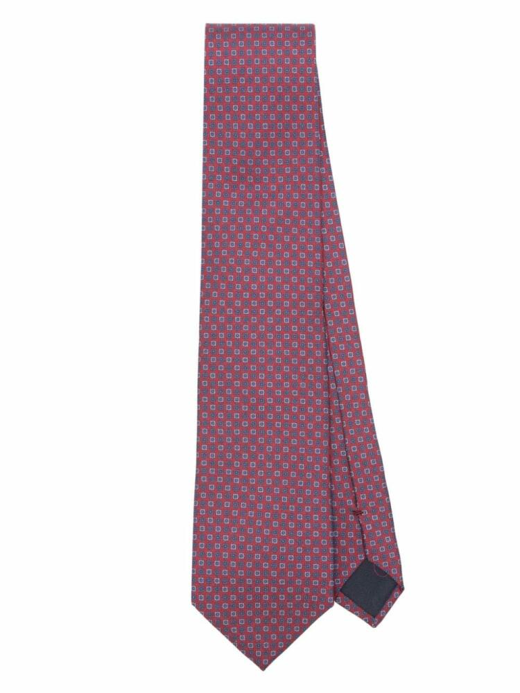 Corneliani floral-print tie - Red Cover