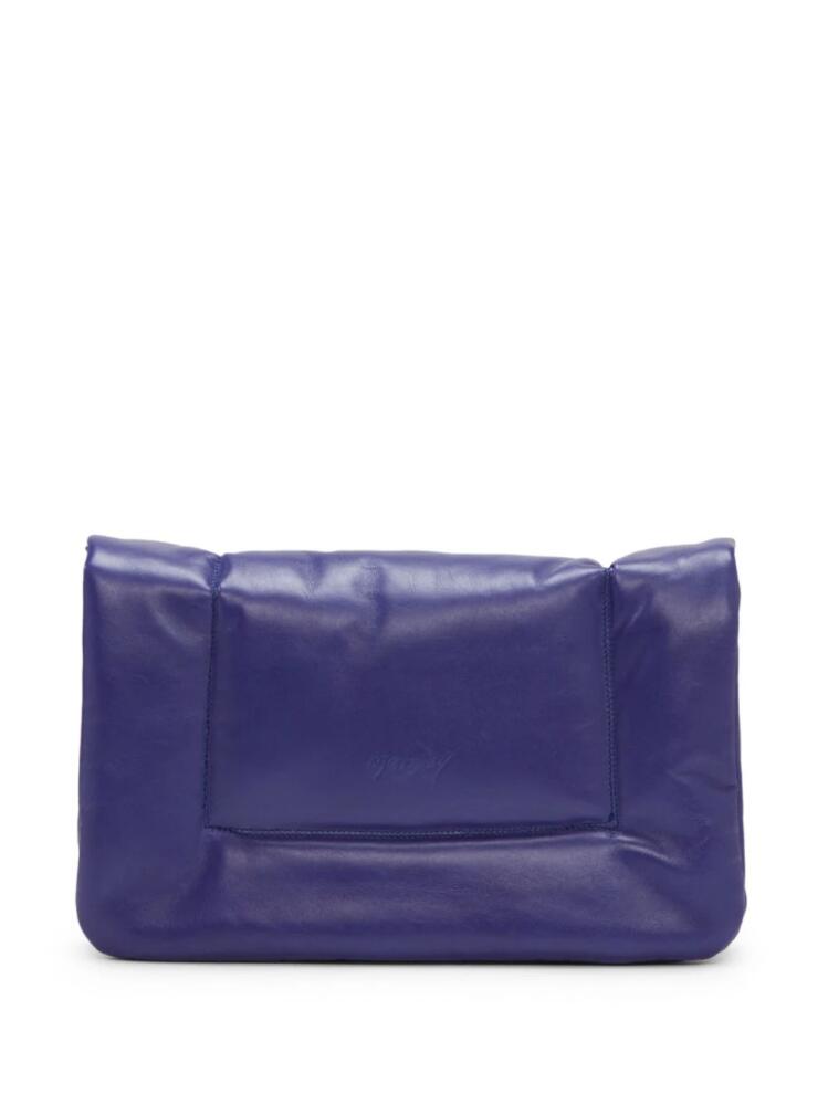 Marsèll Riquadro leather clutch bag - Blue Cover