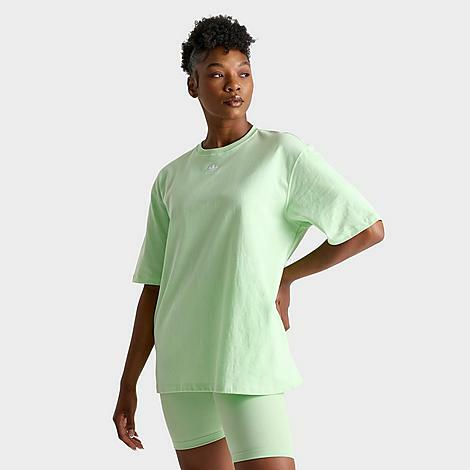 Adidas Women's Originals adicolor Essentials T-Shirt in Green/Semi Green Spark Cover