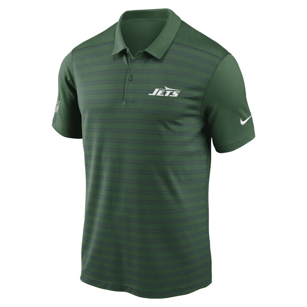 New York Jets Sideline Victory Nike Men's Dri-FIT NFL Polo in Green Cover