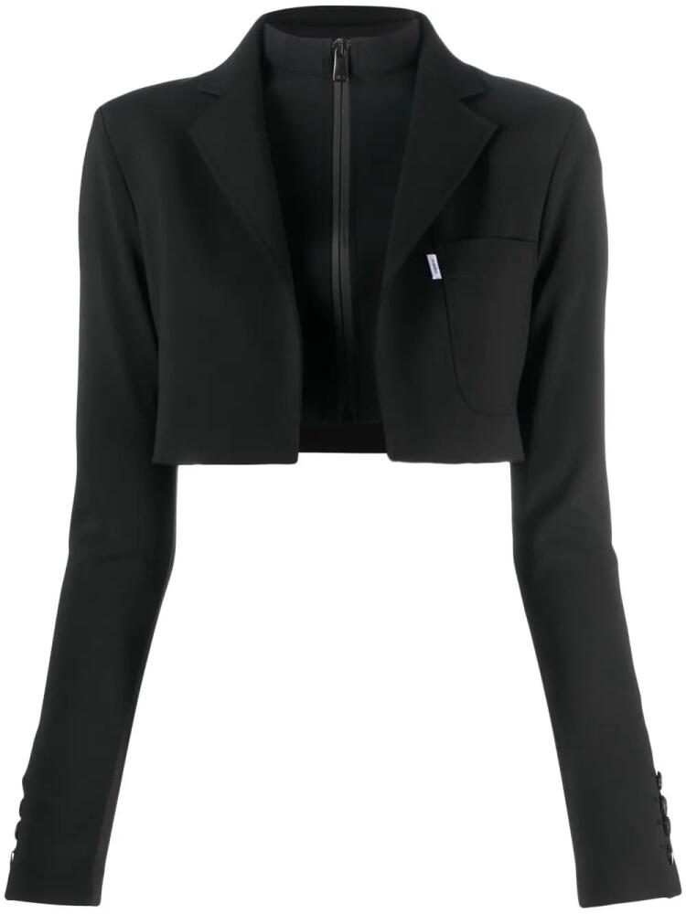 Coperni hybrid cropped tailored jacket - Black Cover