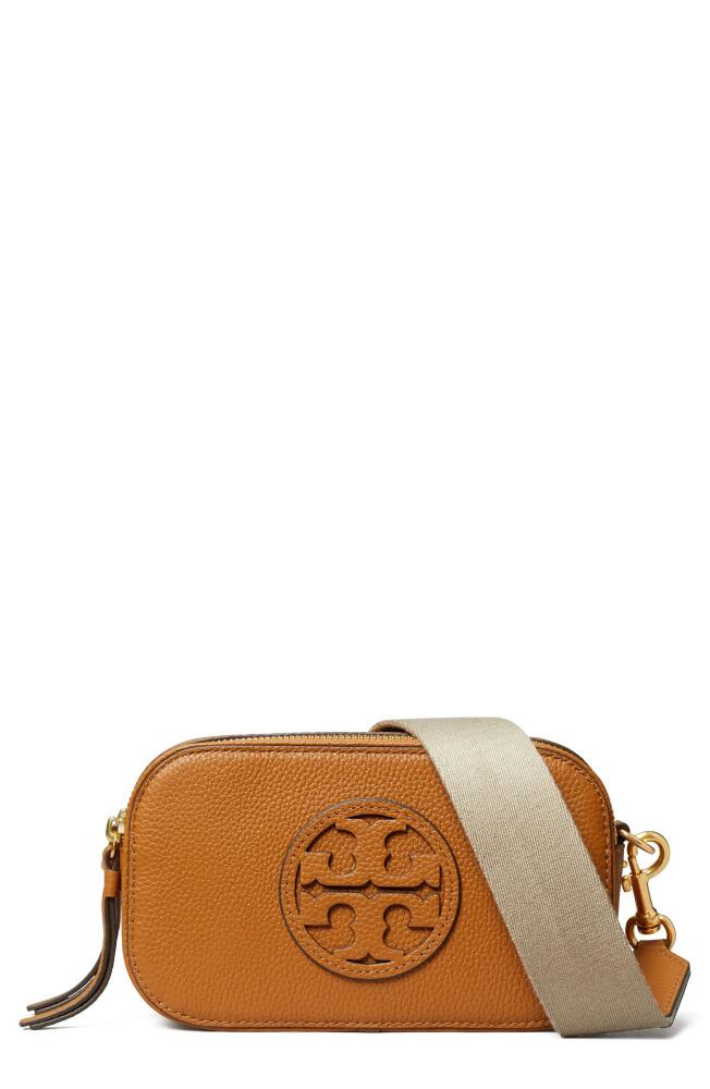 Tory Burch Mini Miller Leather Crossbody Bag in Classic Chestnut Cover