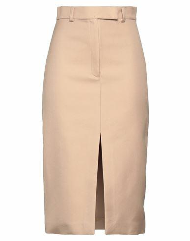 Rochas Woman Midi skirt Beige Cotton, Polyamide Cover