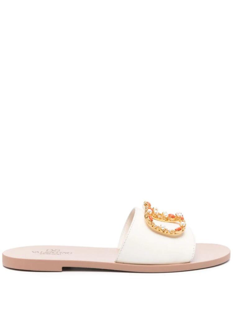 Valentino Garavani VLogo Signature slides - White Cover