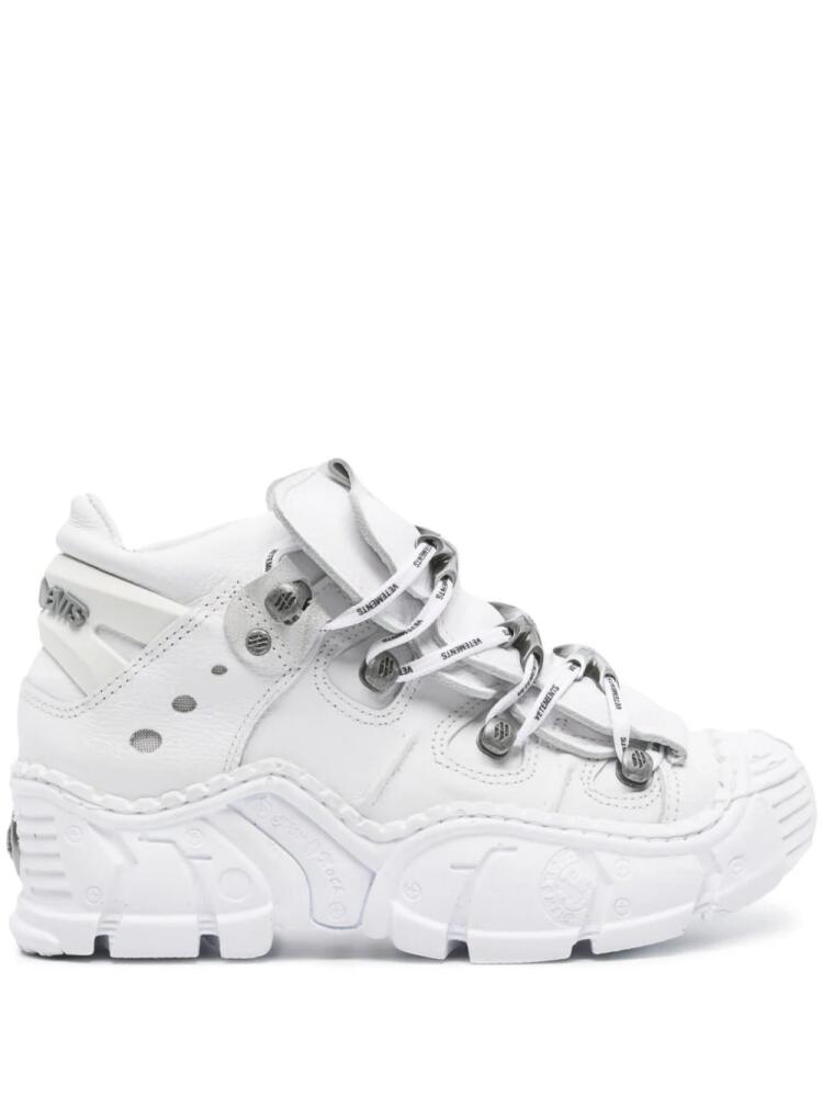 VETEMENTS x New Rock platform sneakers - White Cover